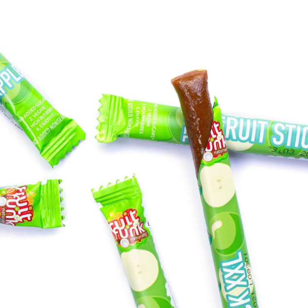 Fruitfunk Õuna puuviljapulk - 100% puuviljadest, vegan, gluteenivaba ja ilma lisatud suhkruta, snäkid lastele.