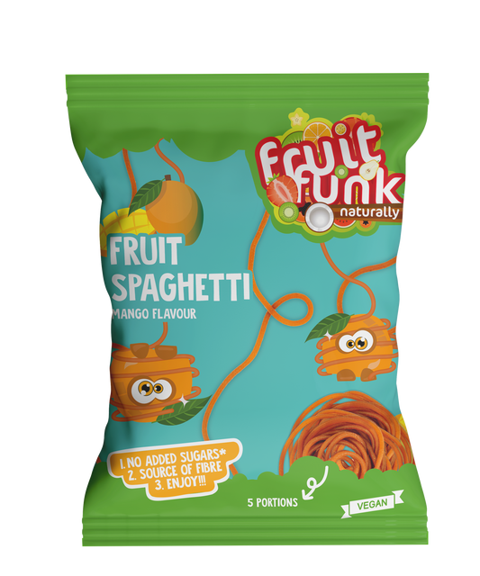 FRUIT SPAGHETTI Mangomaitselised puuviljanöörid 100g