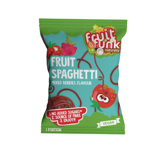 FRUIT SPAGHETTI Segamarjamaitselised puuviljanöörid 20g