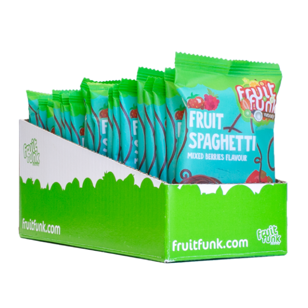 FRUIT SPAGHETTI Segamarjamaitselised puuviljanöörid 20g