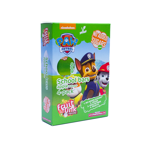 Fruitfunk Käpapatrull toorbatoonid - 100% puuviljadest, vegan, gluteenivaba ja ilma lisatud suhkruta, snäkid lastele.