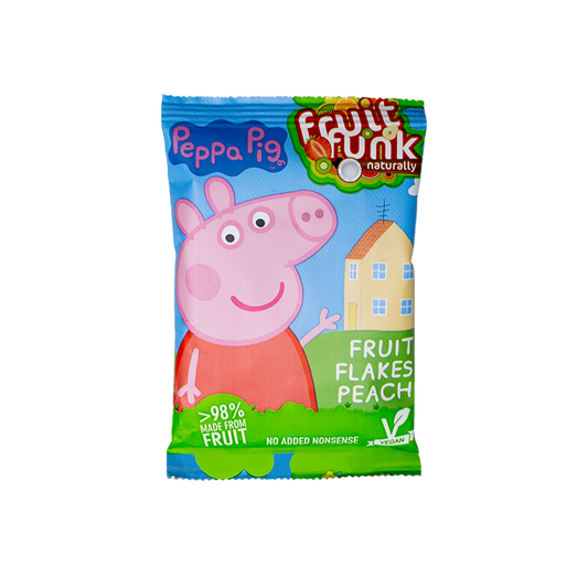Fruitfunk Põrsas Peppa happybag - 100% puuviljadest, vegan, gluteenivaba ja ilma lisatud suhkruta, snäkid lastele.